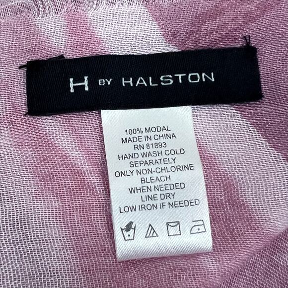 New H by Halston Shades of Pink Fringe Trim Boho Scarf - Picture 4 of 4